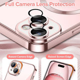 Husa pentru iPhone 15, Techsuit Lux Crystal MagSafe, argintiu