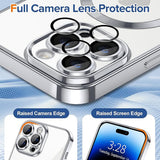 Husa pentru iPhone 14 Pro Max, Techsuit Lux Crystal MagSafe, argintiu
