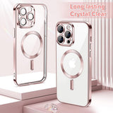 Husa pentru iPhone 14 Pro Max, Techsuit Lux Crystal MagSafe, argintiu