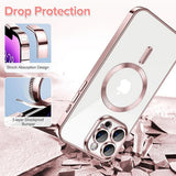 Husa pentru iPhone 14 Pro Max, Techsuit Lux Crystal MagSafe, argintiu