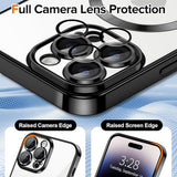Husa pentru iPhone 14 Pro Max, Techsuit Lux Crystal MagSafe, argintiu
