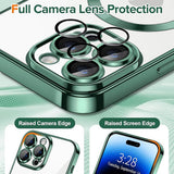 Husa pentru iPhone 14 Pro, Techsuit Lux Crystal MagSafe, albastru