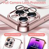 Husa pentru iPhone 14 Pro, Techsuit Lux Crystal MagSafe, argintiu