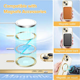 Husa pentru iPhone 14 Plus, Techsuit Lux Crystal MagSafe, argintiu