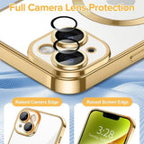 Husa pentru iPhone 14 Plus, Techsuit Lux Crystal MagSafe, argintiu