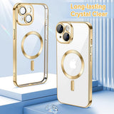 Husa pentru iPhone 14 Plus, Techsuit Lux Crystal MagSafe, argintiu