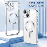 Husa pentru iPhone 14 Plus, Techsuit Lux Crystal MagSafe, argintiu