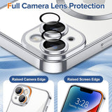 Husa pentru iPhone 14 Plus, Techsuit Lux Crystal MagSafe, argintiu