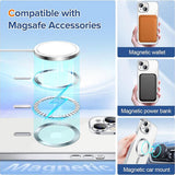 Husa pentru iPhone 14 Plus, Techsuit Lux Crystal MagSafe, argintiu