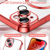 Husa pentru iPhone 14 Plus, Techsuit Lux Crystal MagSafe, argintiu