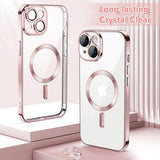 Husa pentru iPhone 14 Plus, Techsuit Lux Crystal MagSafe, argintiu