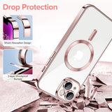 Husa pentru iPhone 14 Plus, Techsuit Lux Crystal MagSafe, argintiu