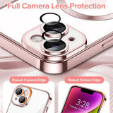 Husa pentru iPhone 14 Plus, Techsuit Lux Crystal MagSafe, argintiu