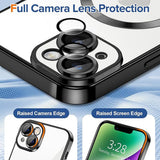 Husa pentru iPhone 14 Plus, Techsuit Lux Crystal MagSafe, argintiu