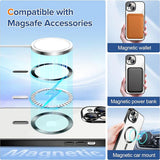 Husa pentru iPhone 14 Plus, Techsuit Lux Crystal MagSafe, argintiu