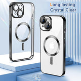 Husa pentru iPhone 14 Plus, Techsuit Lux Crystal MagSafe, argintiu