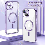 Husa pentru iPhone 14, Techsuit Lux Crystal MagSafe, mov