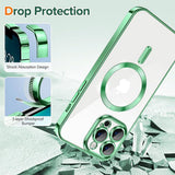 Husa pentru iPhone 13 Pro Max, Techsuit Lux Crystal MagSafe, mov