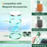 Husa pentru iPhone 13 Pro Max, Techsuit Lux Crystal MagSafe, mov