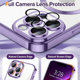 Husa pentru iPhone 13 Pro Max, Techsuit Lux Crystal MagSafe, mov