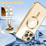 Husa pentru iPhone 13 Pro Max, Techsuit Lux Crystal MagSafe, argintiu
