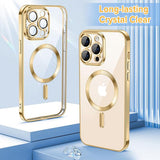Husa pentru iPhone 13 Pro Max, Techsuit Lux Crystal MagSafe, argintiu
