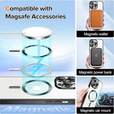 Husa pentru iPhone 13 Pro Max, Techsuit Lux Crystal MagSafe, argintiu