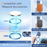 Husa pentru iPhone 13 Pro, Techsuit Lux Crystal MagSafe, albastru