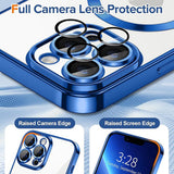 Husa pentru iPhone 13 Pro, Techsuit Lux Crystal MagSafe, albastru