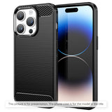Husă pentru iPhone 17 Pro / iPhone 18 Pro, Techsuit Carbon Silicone, Neagră