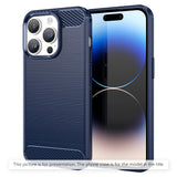 Husă pentru iPhone 17 Pro Max / iPhone 18 Pro Max, Techsuit Carbon Silicone, Albastră