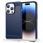 Husă pentru iPhone 17 Pro Max / iPhone 18 Pro Max, Techsuit Carbon Silicone, Albastră