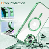 Husa pentru iPhone 13, Techsuit Lux Crystal MagSafe, mov