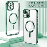 Husa pentru iPhone 13, Techsuit Lux Crystal MagSafe, albastru
