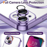 Husa pentru iPhone 13, Techsuit Lux Crystal MagSafe, mov