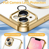 Husa pentru iPhone 13, Techsuit Lux Crystal MagSafe, argintiu