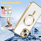 Husa pentru iPhone 13, Techsuit Lux Crystal MagSafe, argintiu
