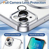 Husa pentru iPhone 13, Techsuit Lux Crystal MagSafe, argintiu
