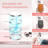 Husa pentru iPhone 13, Techsuit Lux Crystal MagSafe, argintiu