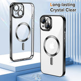 Husa pentru iPhone 13, Techsuit Lux Crystal MagSafe, argintiu
