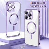 Husa pentru iPhone 12 Pro, Techsuit Lux Crystal MagSafe, mov