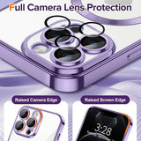 Husa pentru iPhone 12 Pro, Techsuit Lux Crystal MagSafe, mov