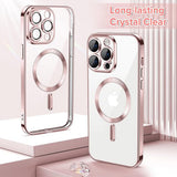 Husa pentru iPhone 12 Pro, Techsuit Lux Crystal MagSafe, argintiu