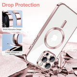 Husa pentru iPhone 12 Pro, Techsuit Lux Crystal MagSafe, argintiu