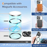 Husa pentru iPhone 12 Pro, Techsuit Lux Crystal MagSafe, argintiu