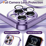 Husa pentru iPhone 12 Pro Max, Techsuit Lux Crystal MagSafe, mov