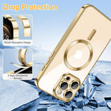 Husa pentru iPhone 12 Pro Max, Techsuit Lux Crystal MagSafe, argintiu