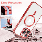 Husa pentru iPhone 12 Pro Max, Techsuit Lux Crystal MagSafe, argintiu