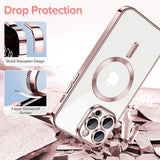 Husa pentru iPhone 12 Pro Max, Techsuit Lux Crystal MagSafe, argintiu