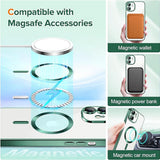 Husa pentru iPhone 12, Techsuit Lux Crystal MagSafe, albastru